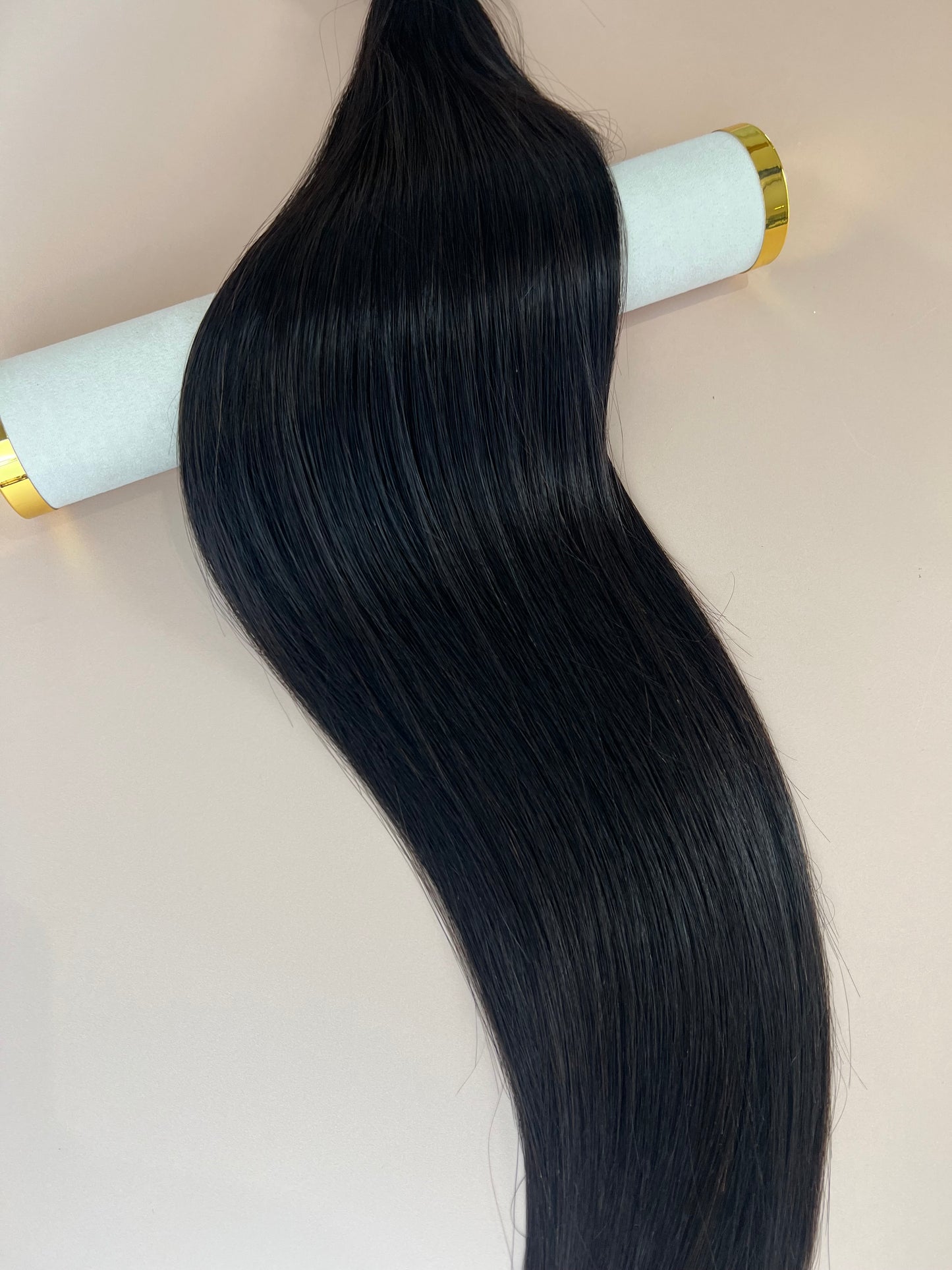 1b# Darkest Dark Brown 18" Tape Hair Extensions - Ladylux