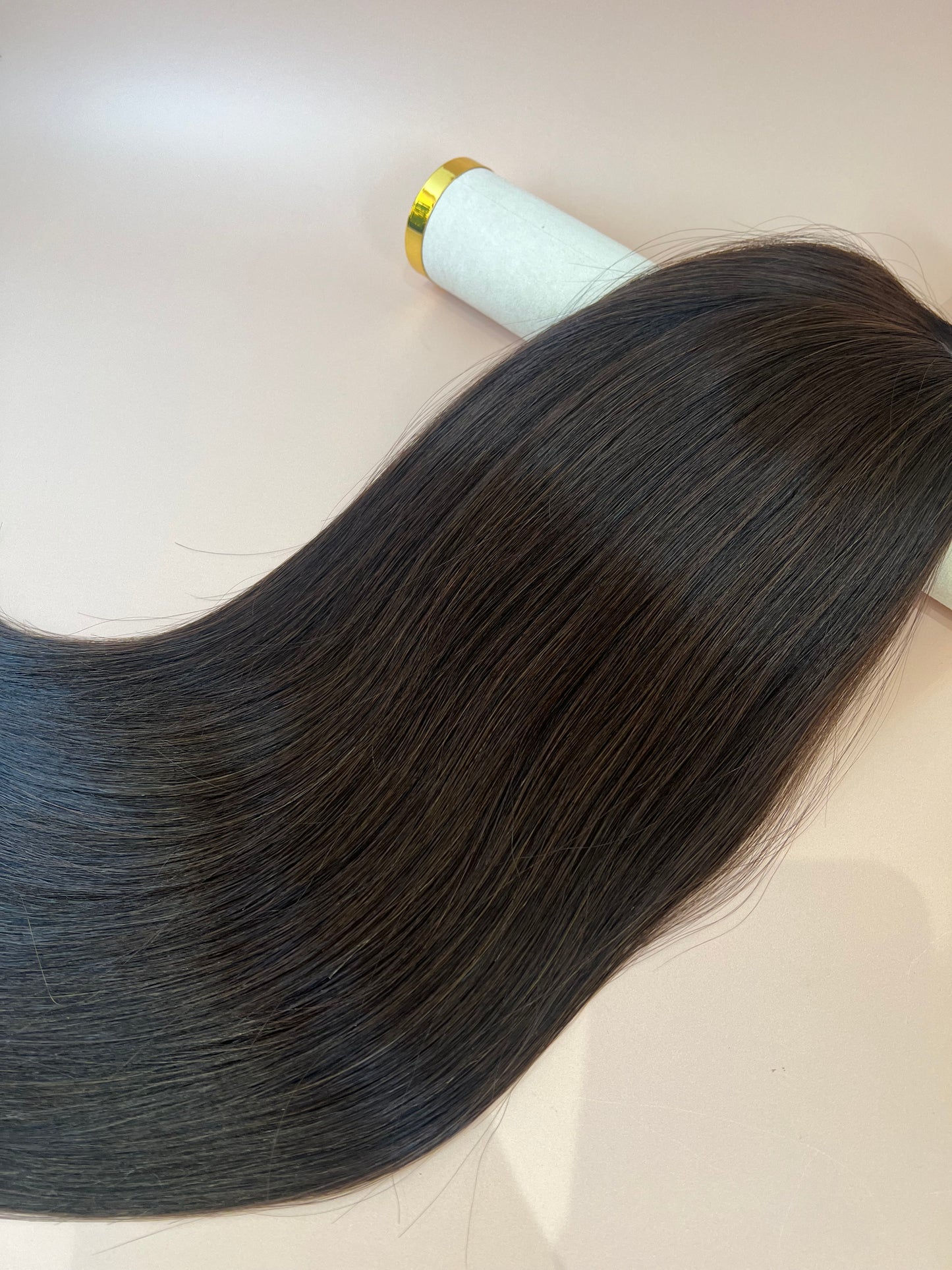 6C# Chocolate Brown 22" Tape Hair Extensions - Ladylux