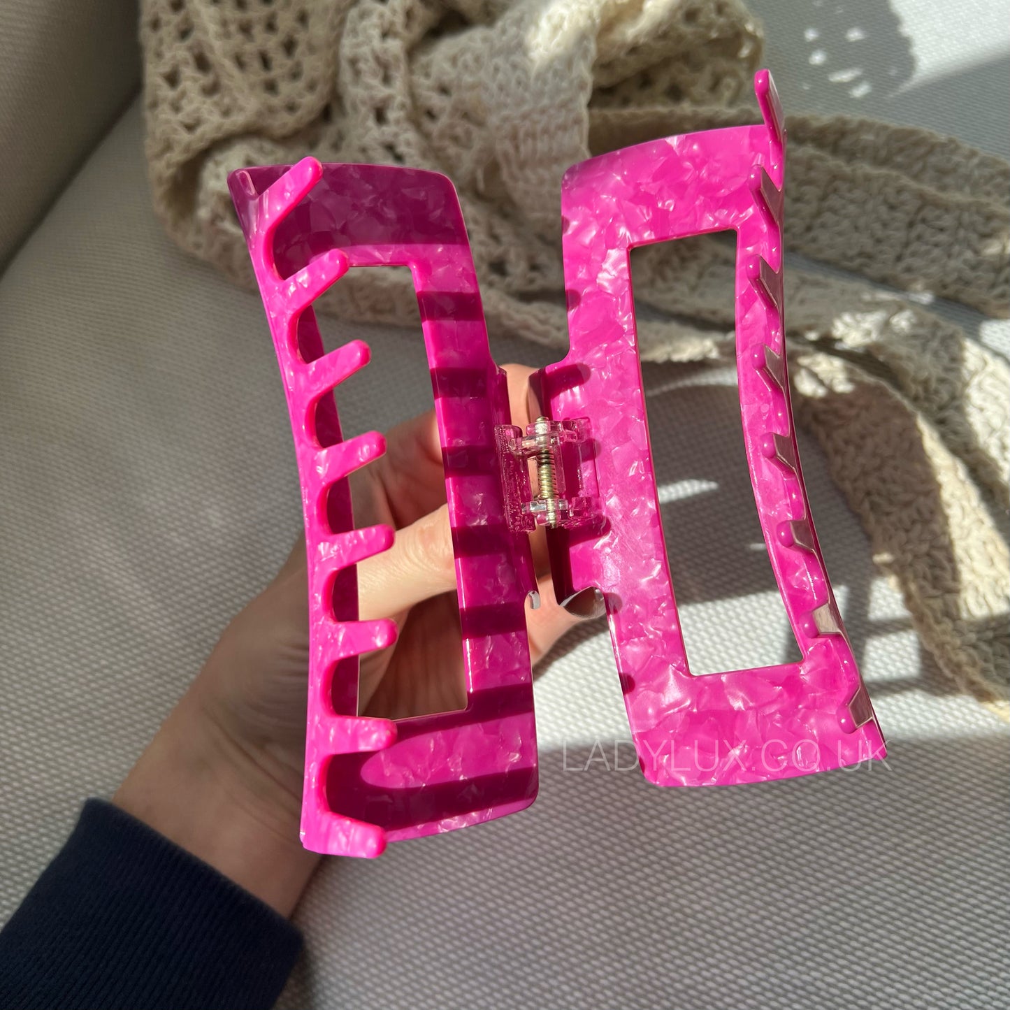 XXL Jumbo Claw Clip - Hot Pink - Ladylux