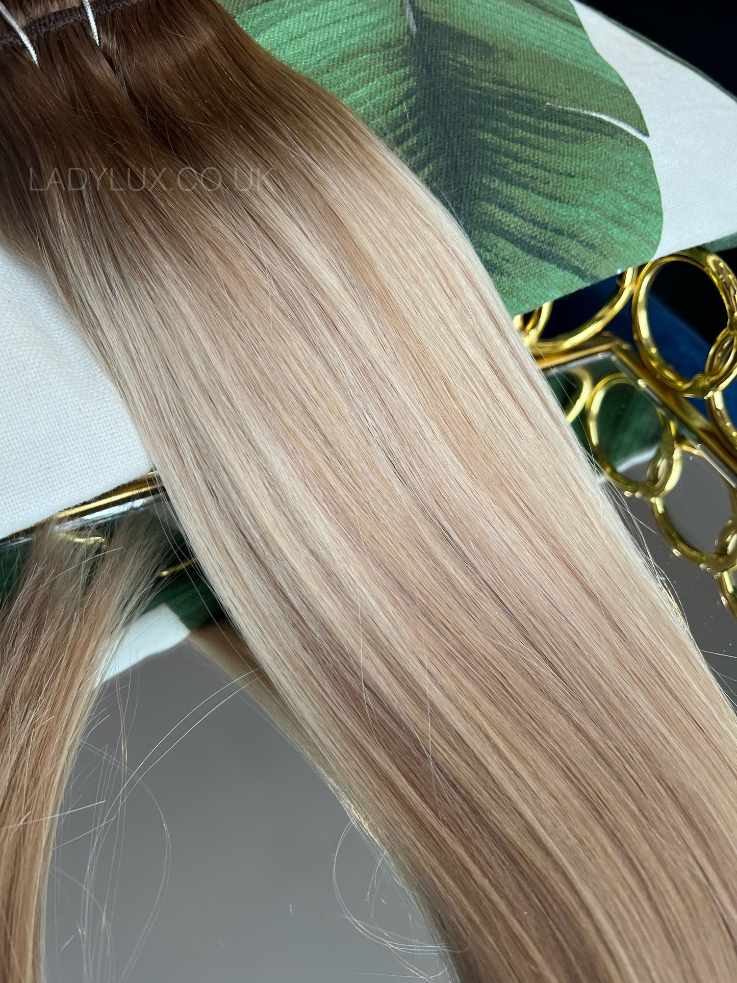 22” Deluxe 230g Human Hair - Vanilla Cream Balayage - Ladylux