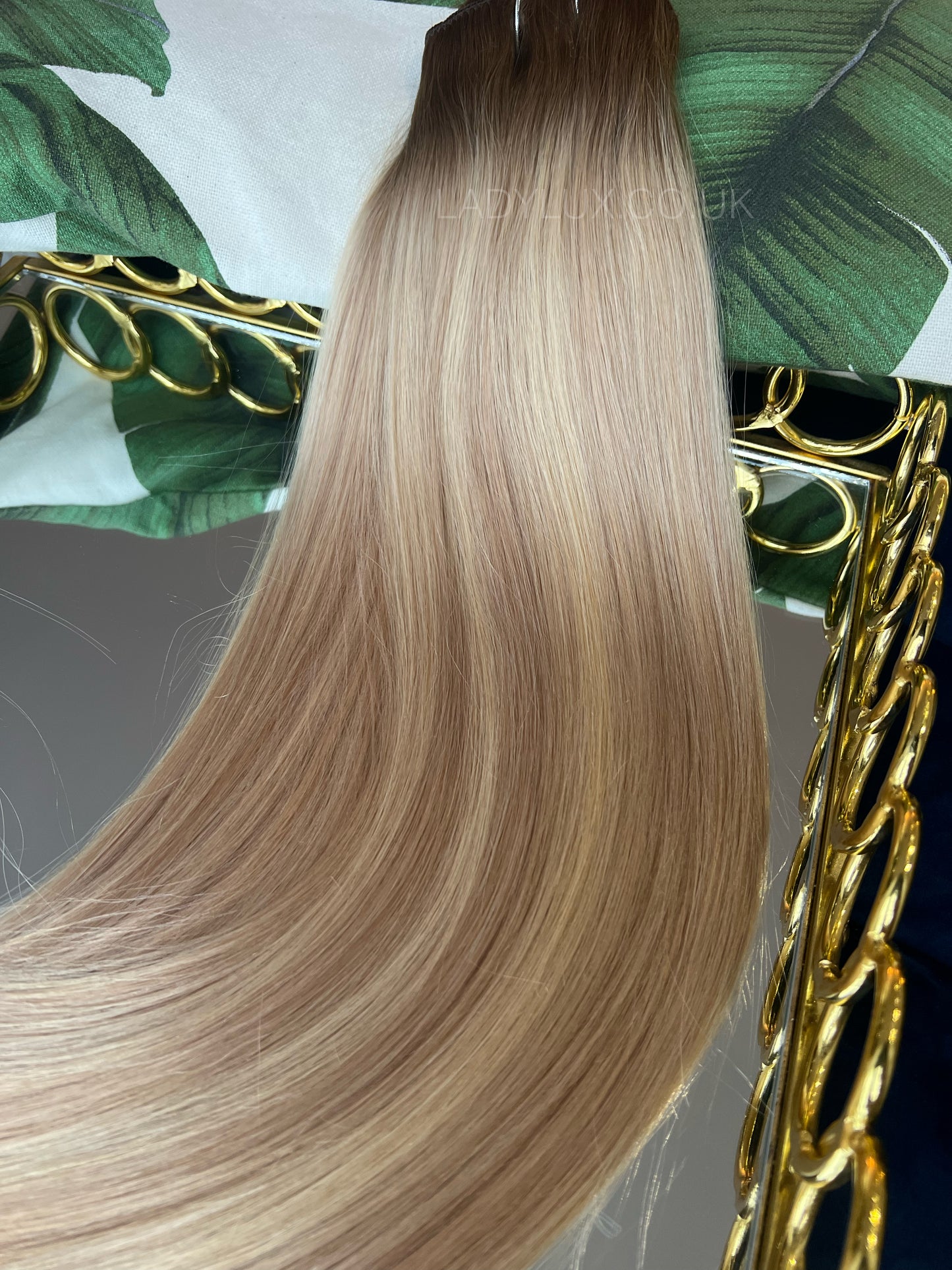20” Deluxe 200g Human Hair - Vanilla Cream Balayage - Ladylux