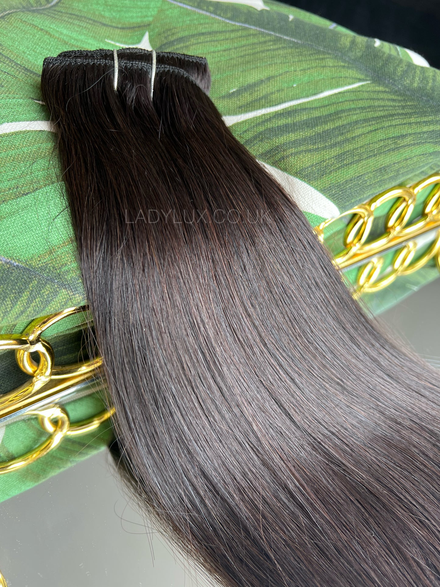 22” Deluxe 230g Human Hair - Espresso Darkest Dark Brown - Ladylux