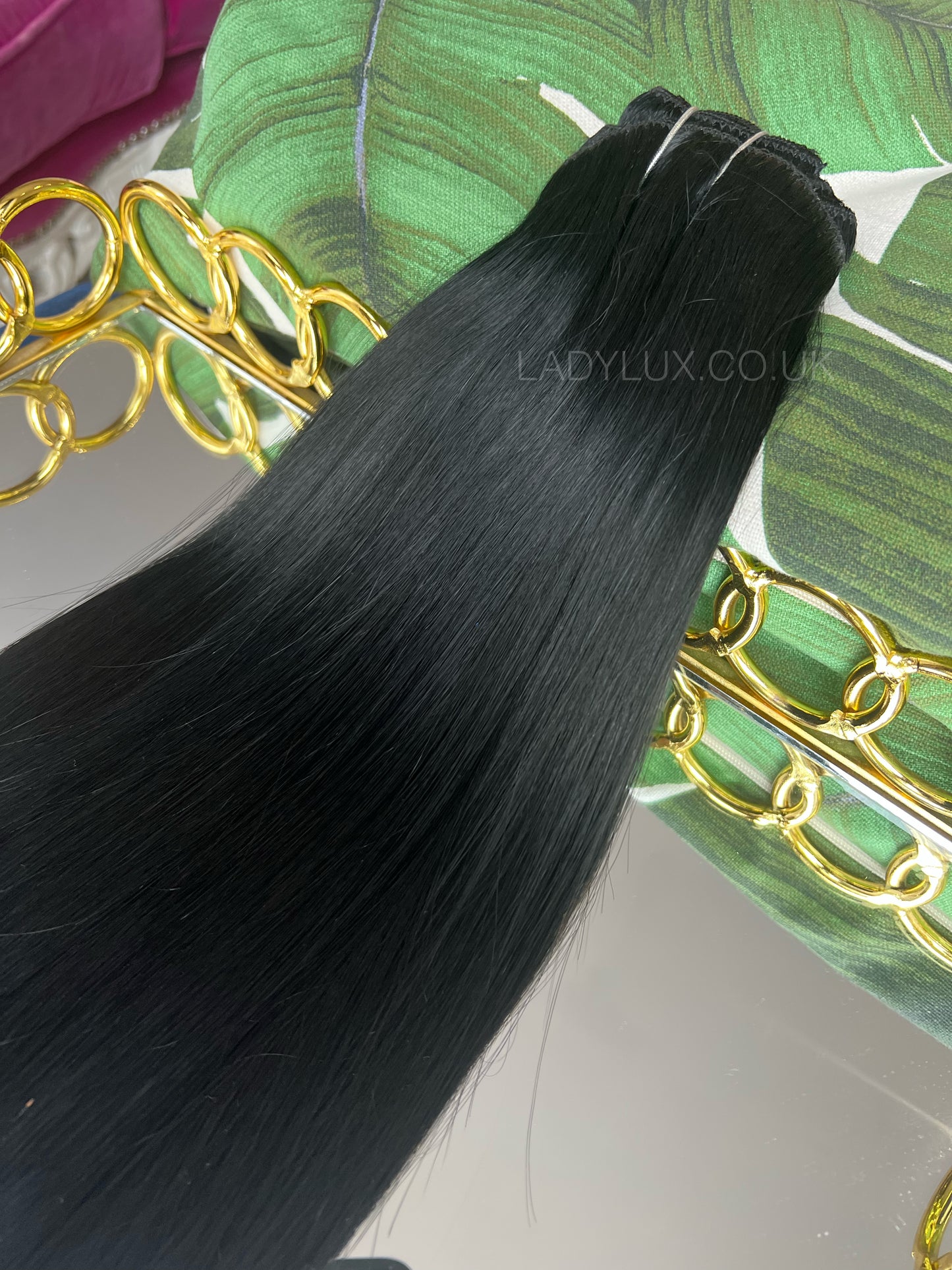 22” Deluxe 230g Human Hair - Jet Black - Ladylux