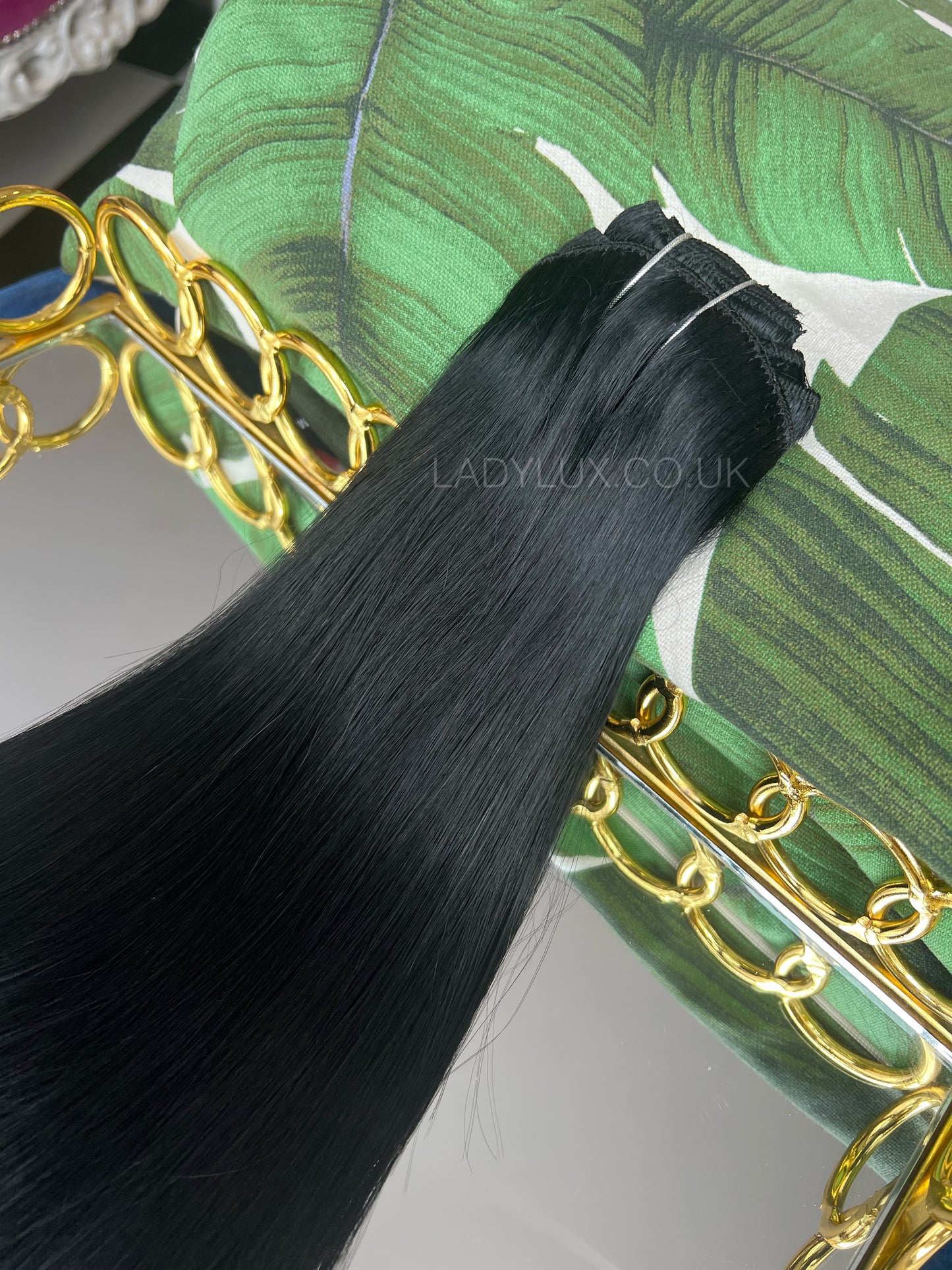 16” Deluxe 150g Human Hair -Jet Black - Ladylux