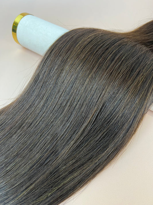 8c Natural Brown 18" Tape Hair Extensions