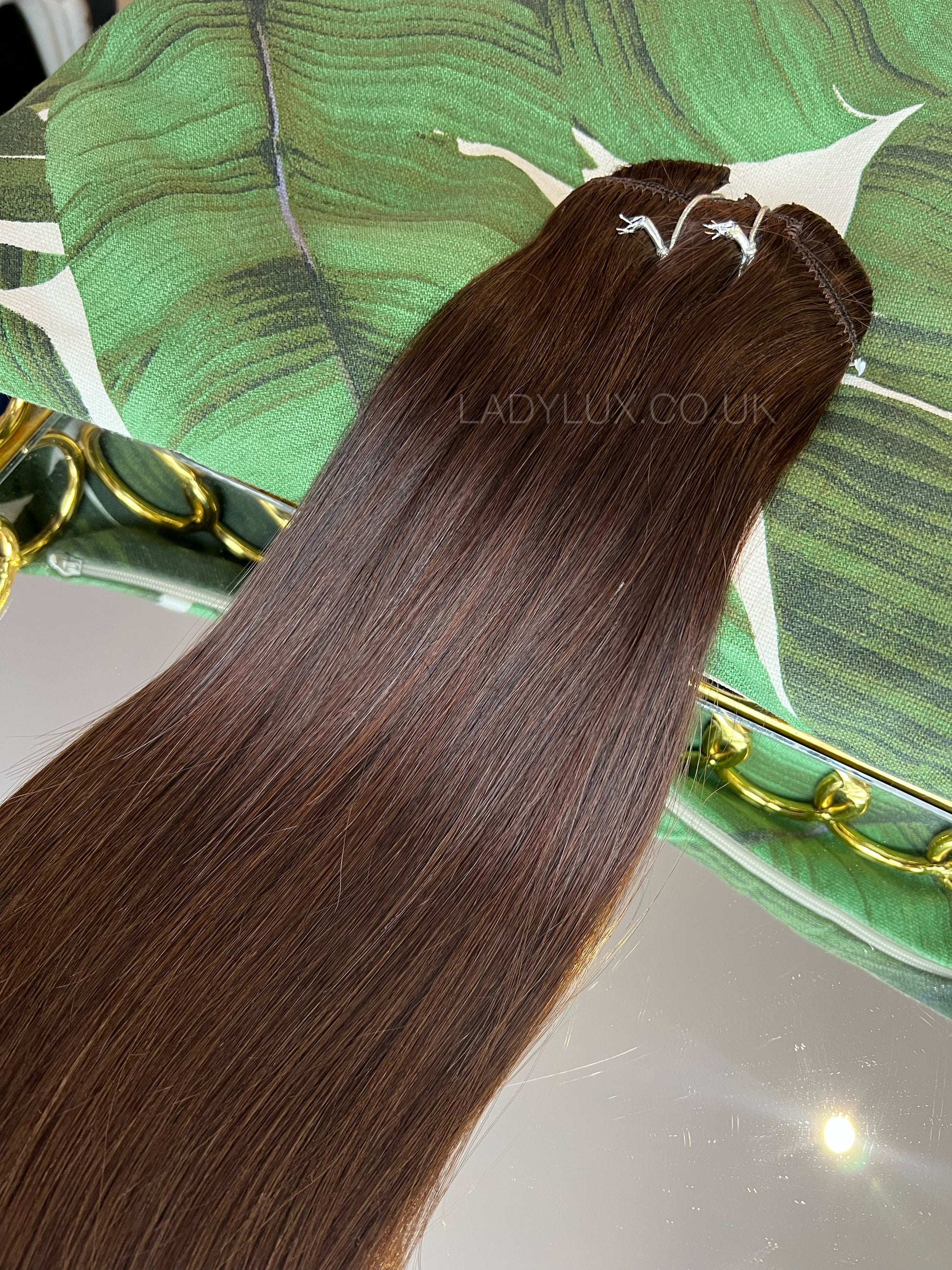 16” Deluxe 150g Human Hair - Chocolate (#2) - Ladylux