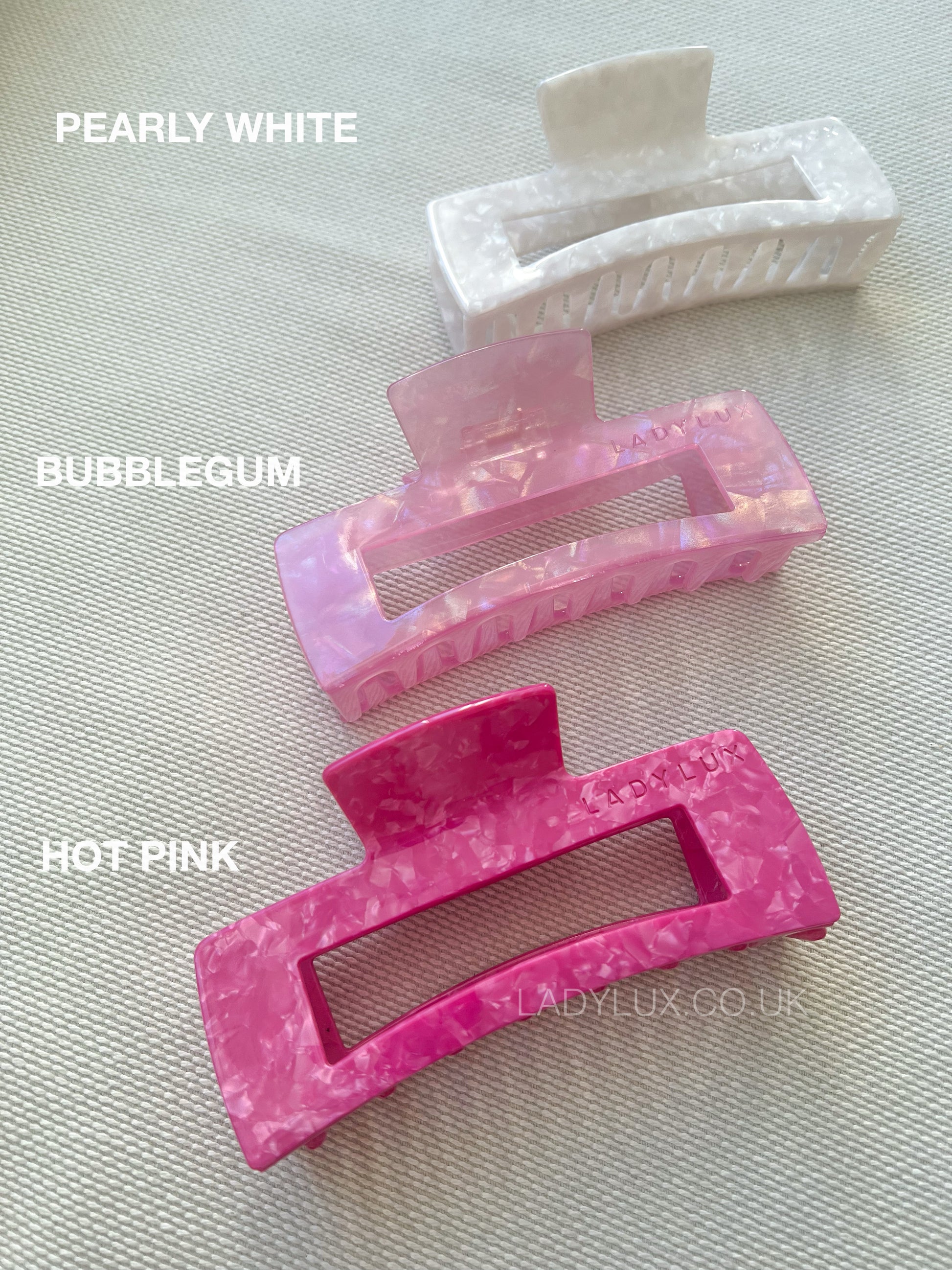 XXL Jumbo Claw Clip - Shade Bubble Gum - Ladylux