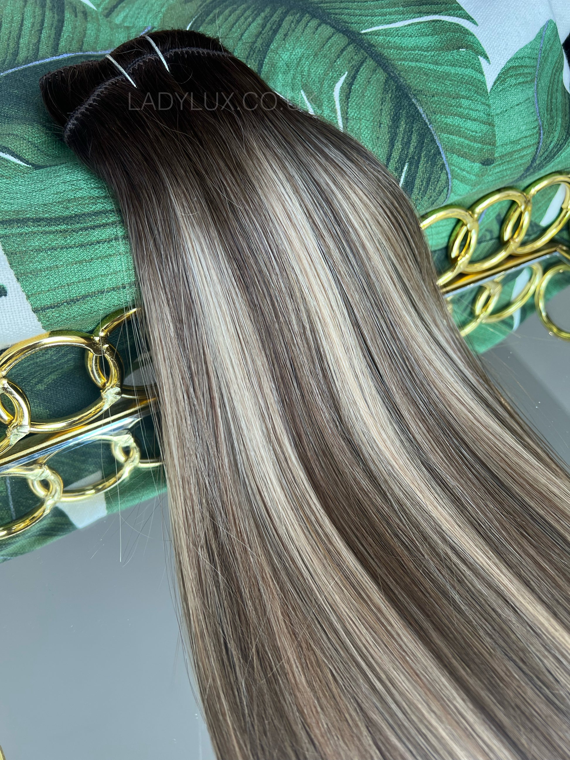 20” Deluxe 200g Human Hair - Toasted Caramel Balayage - Ladylux