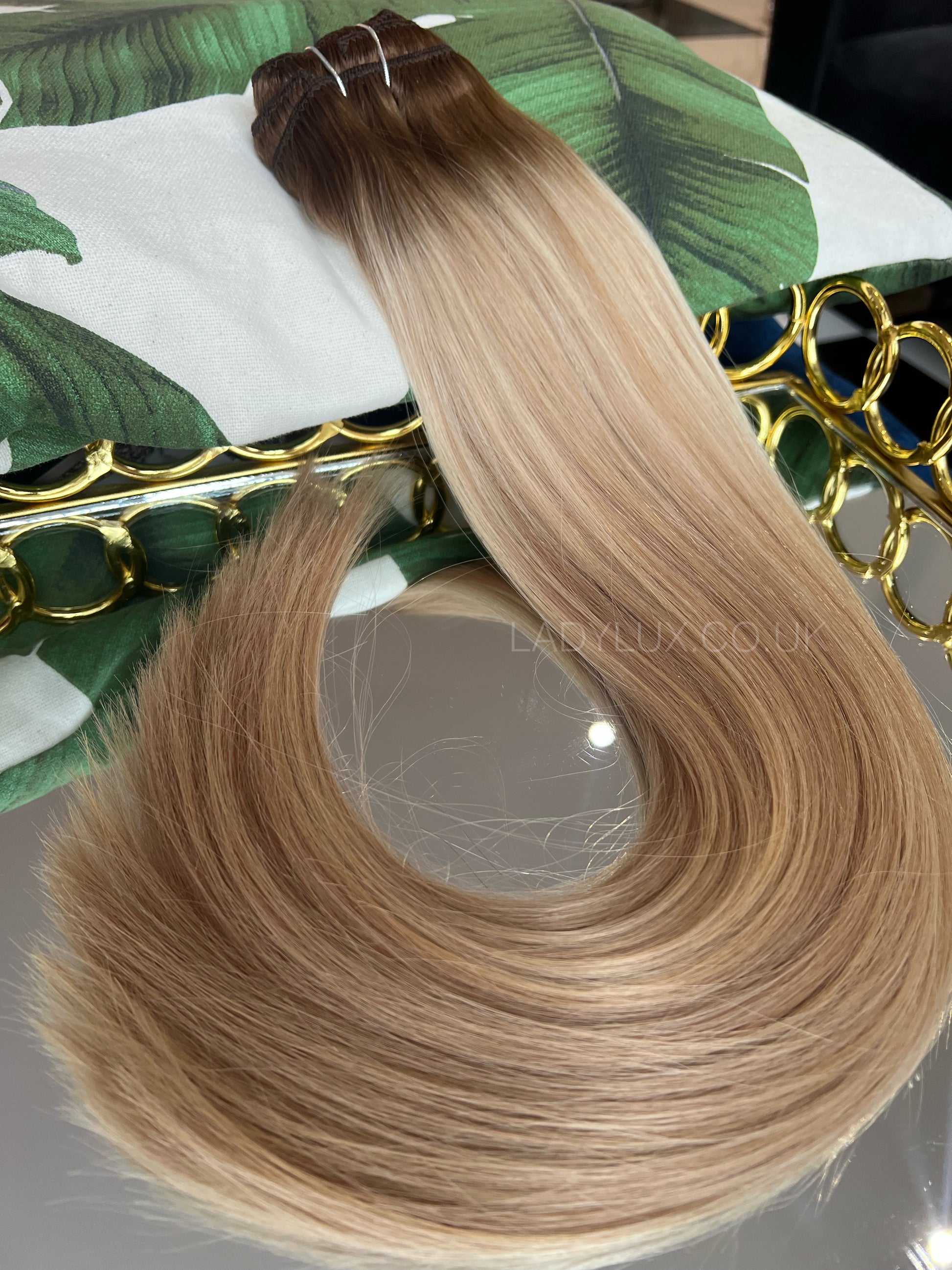 22” Deluxe 230g Human Hair - Vanilla Cream Balayage - Ladylux