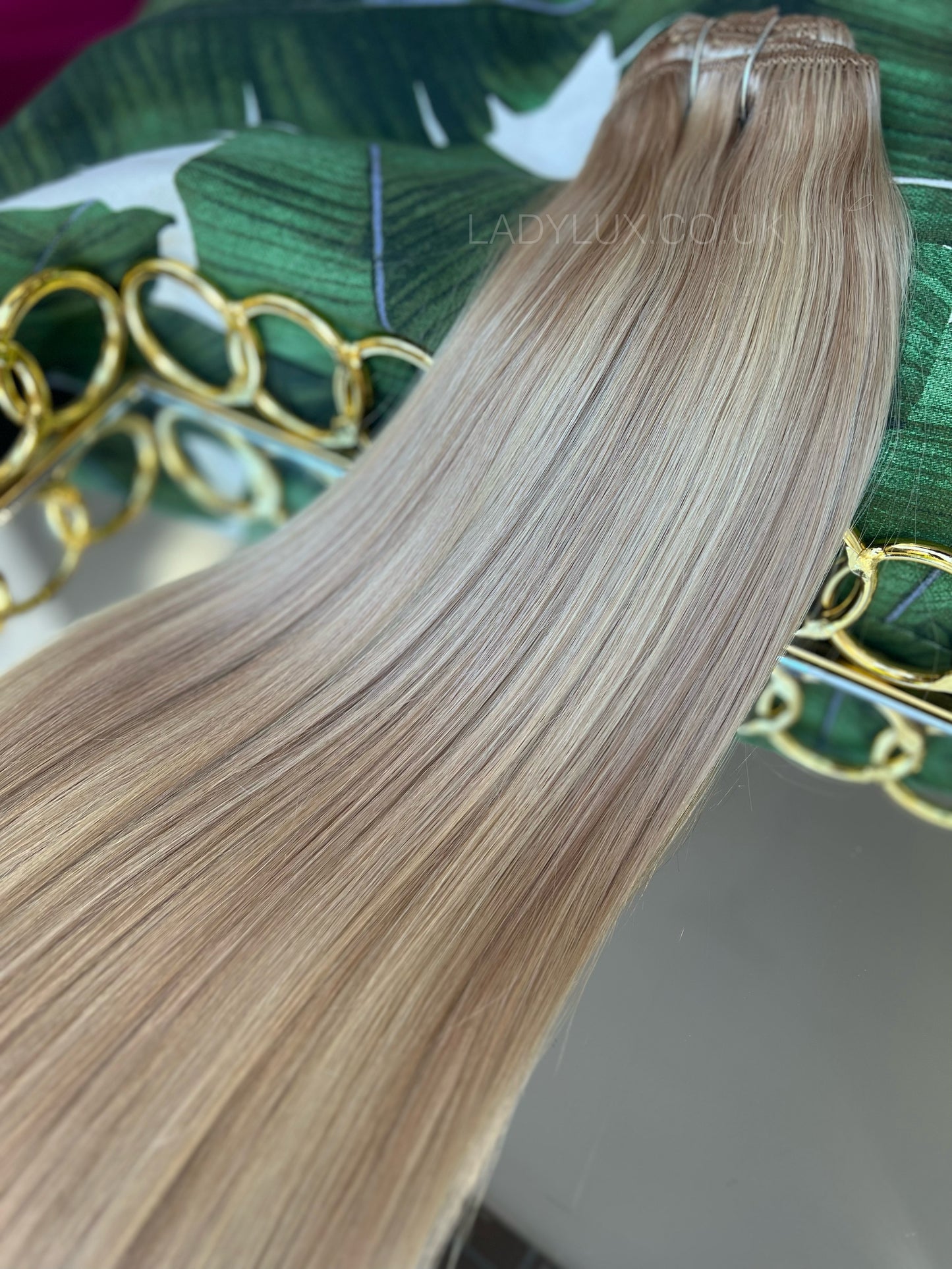16” Deluxe 150g Human Hair - Natural Latte Blonde - Ladylux